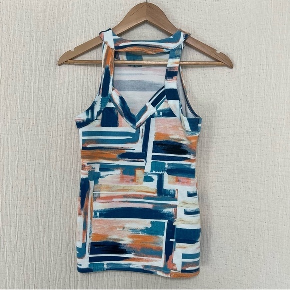 Anthropologie Deletta Brushstroke Isa High Neck Tank Size XS - Picture 4 of 7